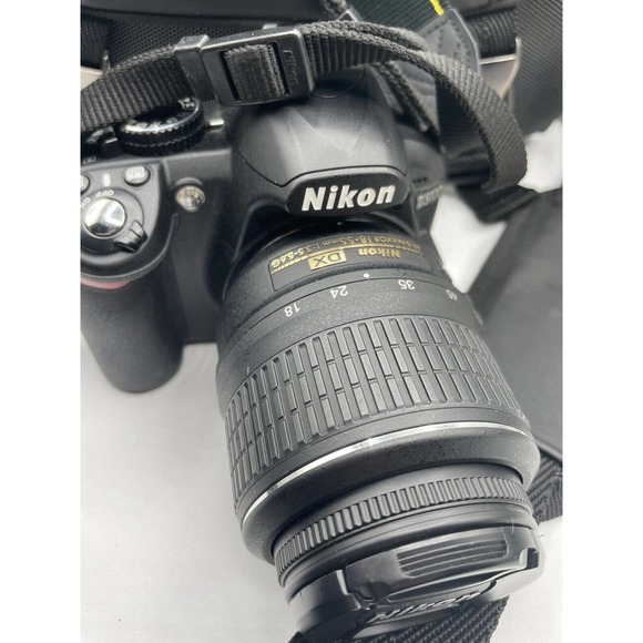 Nikon D3100 14.2MP Digital SLR Camera Body DX AF-S 18-55 Lens No Battery W Bag - Picture 2 of 9